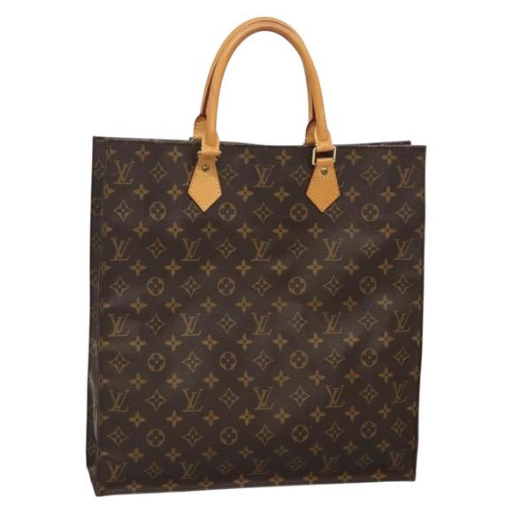 LOUIS VUITTON Monogram Sac Plat Hand Bag M51140 LV Auth 135768 - Picture 1 of 16